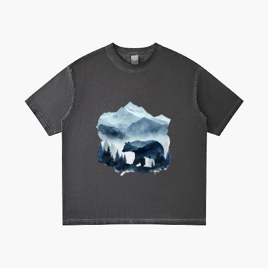 a painting that expresses nature and animals Gradient T Shirts