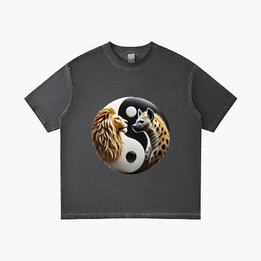 Lion & Hyena - Yin-Yang Gradient T Shirts