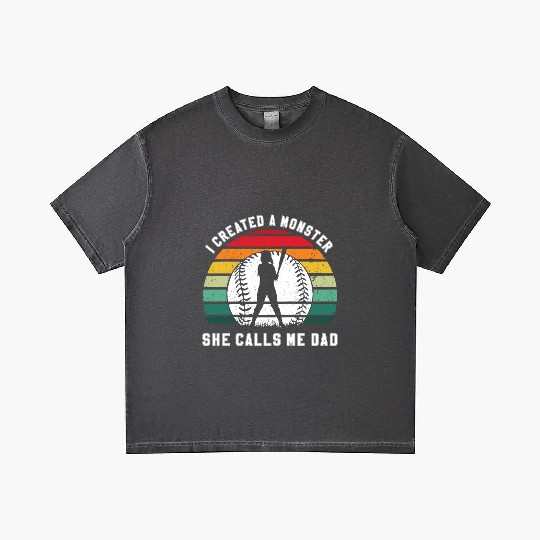 Calls Me Softball Dad Funny Daddy Father's Day Gradient T Shirts