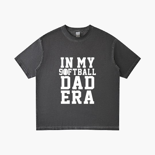 Softball Dad Era Funny Daddy Father's Day Gradient T Shirts