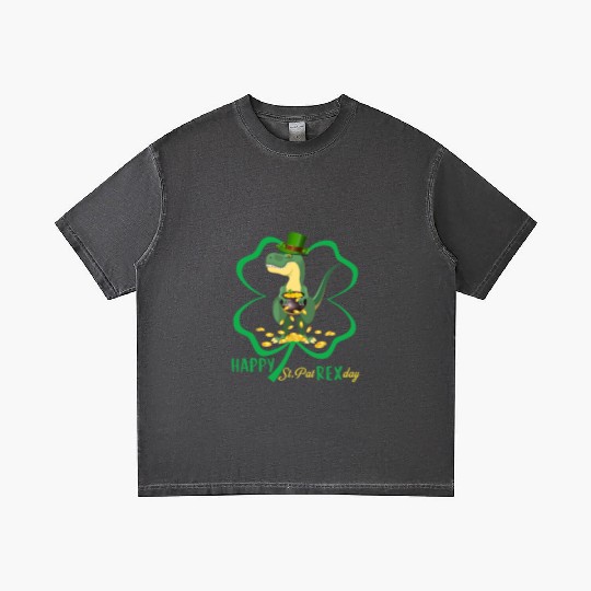 Happy St Pat Rex Day Dinosaur Irish Shamrock Gradient T Shirts