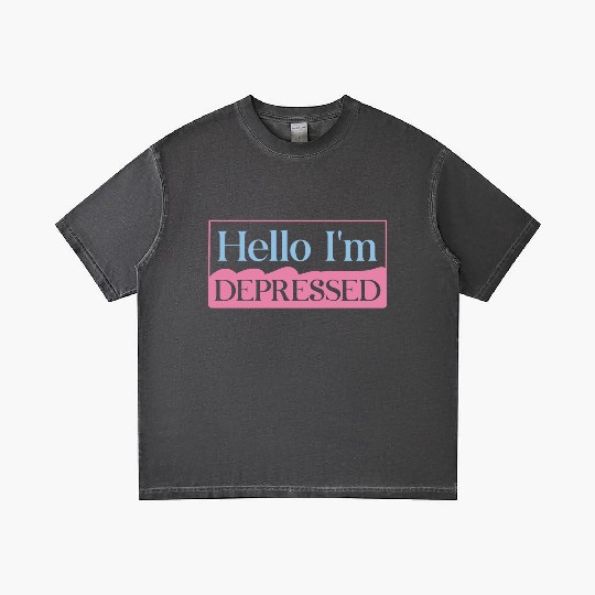 Hello I’m Depressed Gradient T Shirts