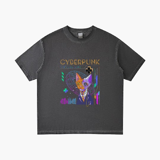 Cyberpunk Technology Synthwave Japanese Gradient T Shirts