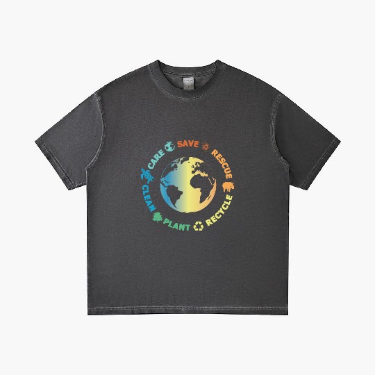 Environmental protection nature conservation Ocean Gradient T Shirts