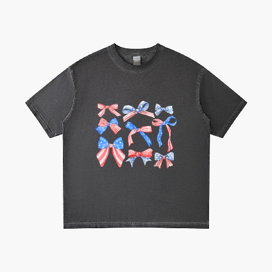Red White Blue American Coquette Gradient T Shirts