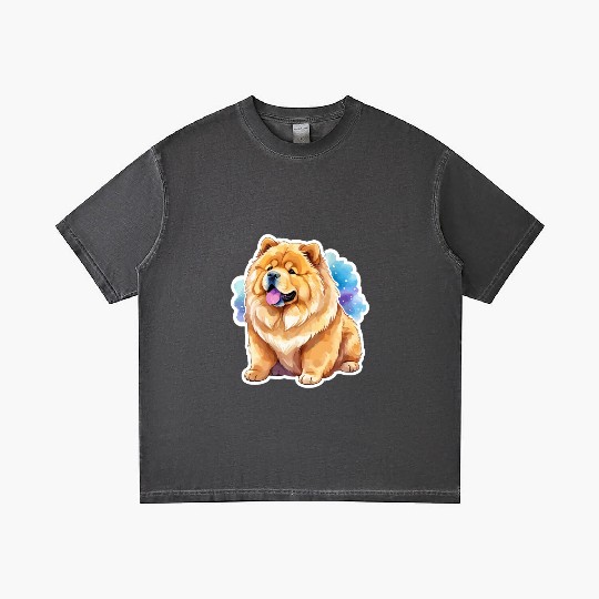 Chow Chow Watercolor Gradient T Shirts