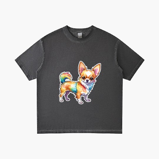 Chihuahua Watercolor Gradient T Shirts