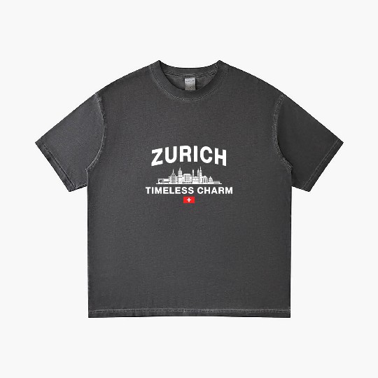 Zurich Switzerland Swiss Alps Lake Zurich Gradient T Shirts