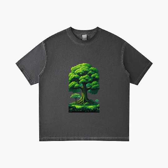 Enchanted Forest Motif - Whimsical Nature-Inspired Gradient T Shirts