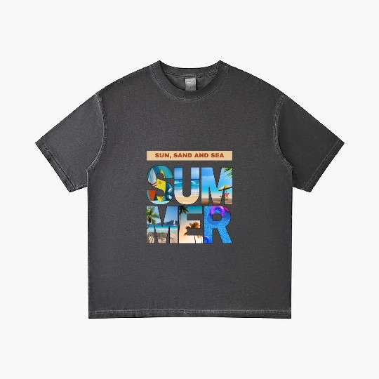 Sun, Sand and Sea Summer outfits for men Gradient T Shirts
