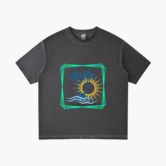 Beach Friends Party: Sun, Fun, and Good Times. Gradient T Shirts