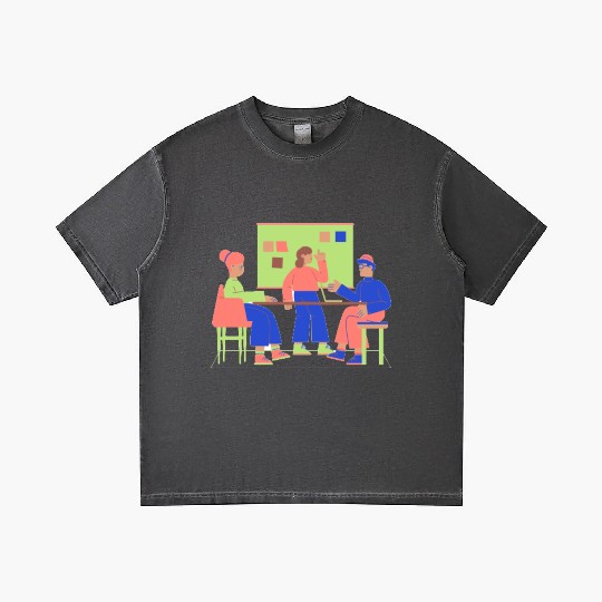 Flat Clean Casual Work & Company Life Gradient T Shirts