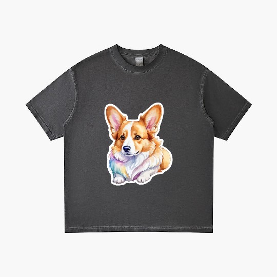Pembroke Welsh Corgi Watercolor Gradient T Shirts