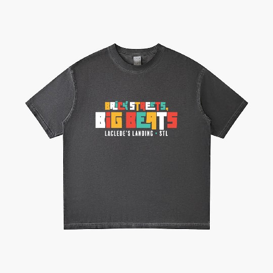 Brick Streets, Big Beats - Dark Gradient T Shirts