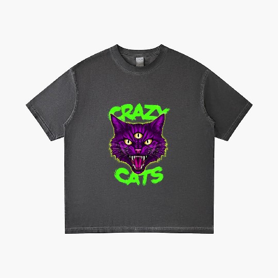 CRAZY CAT Gradient T Shirts