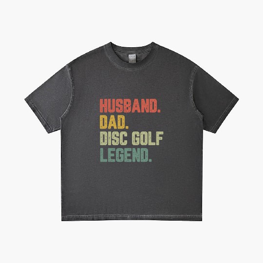 Husband Dad Disc Golf Legend Funny Father Gradient T Shirts
