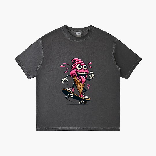 Crazy Skater Ice Cream Gradient T Shirts