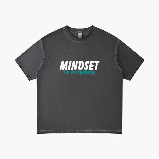 Mindset Is Everything Motivational Gym Workout Gradient T Shirts