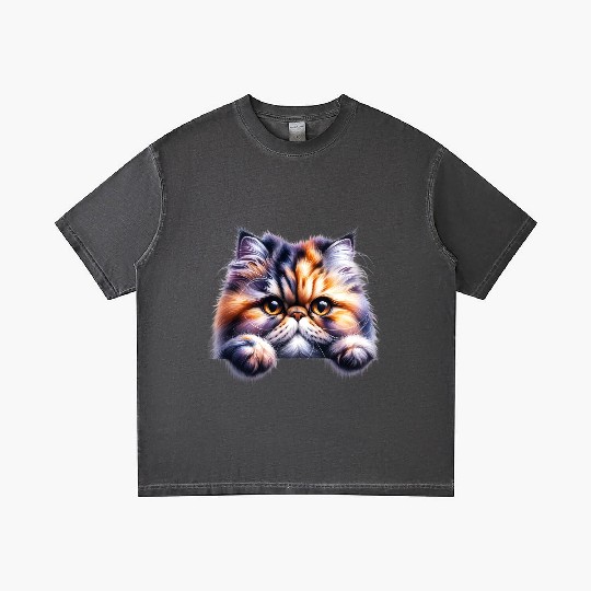 Persian cat Gradient T Shirts