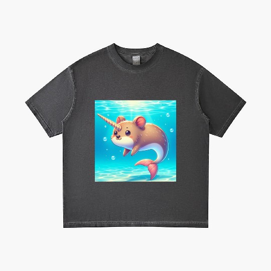 The narwhal-qoukka Gradient T Shirts