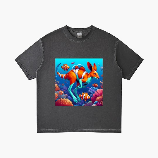 The kangaroo-clown fish Gradient T Shirts