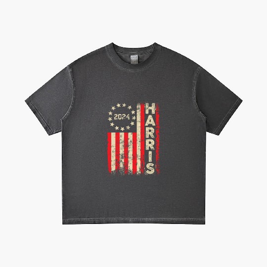 Kamala Harris 2024 For President Campaign US Flag Gradient T Shirts
