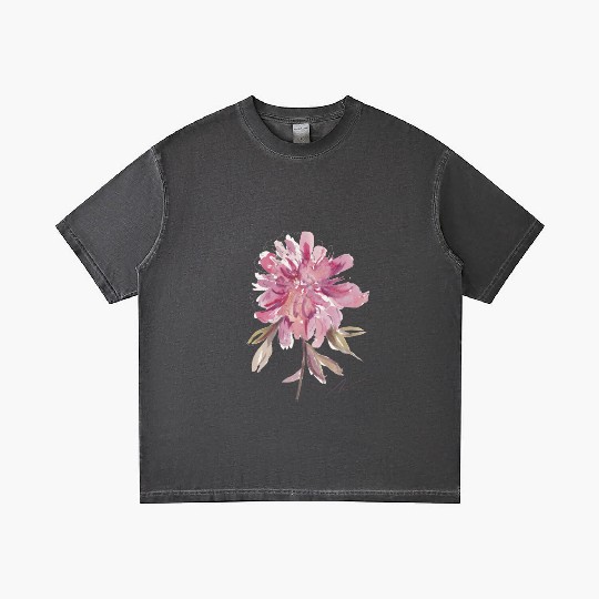 Peony loose watercolor hand-painted Gradient T Shirts