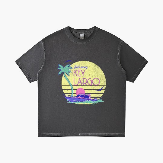 Sail Away Yacht Rock Key Largo Boating Gradient T Shirts