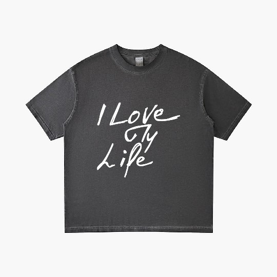 I Love My Life - Black Gradient T Shirts