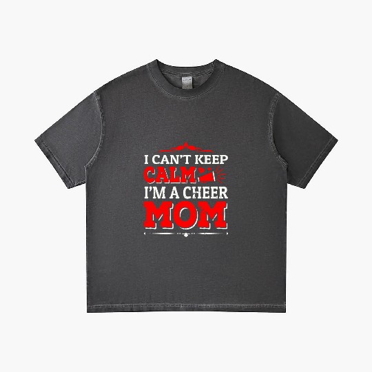 Keep Calm Cheer Mom Cheerleading Mother's Day Gradient T Shirts