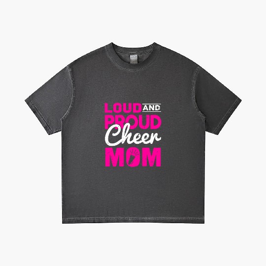 Loud & Proud Cheer Mom Cheerleading Mother's Day Gradient T Shirts