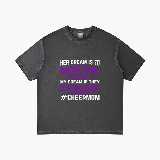 Dream Cheer Mom Cheerleading Mommy Mother's Day Gradient T Shirts