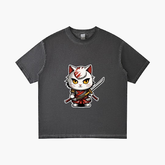 ninja cat with a katana 2 Gradient T Shirts
