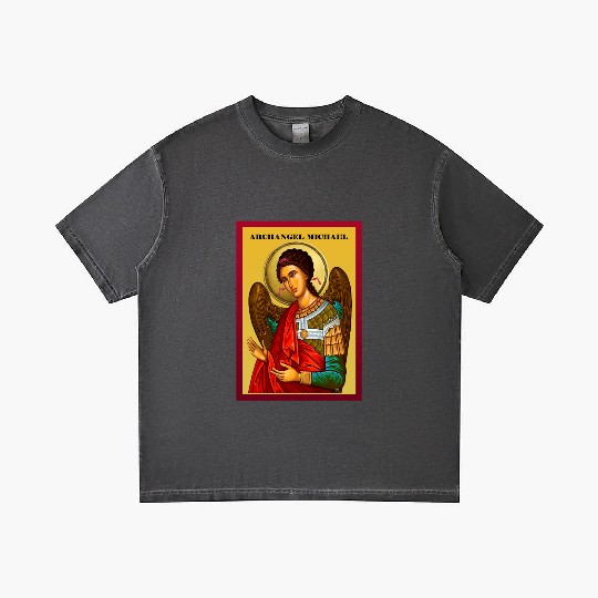 Archangel Michail Orthodox pray icon Gradient T Shirts