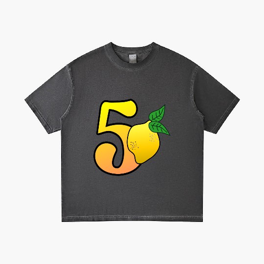 Number 50th Birthday Lemon Gradient T Shirts