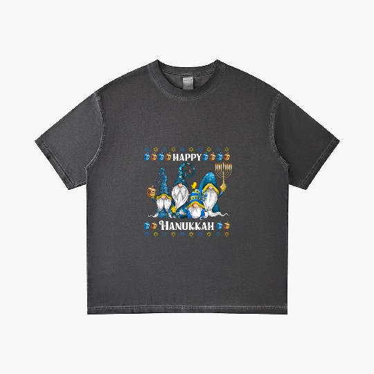 "Hanukkah Gnome" Wishing You a Happy Hanukkah Gradient T Shirts