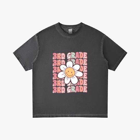 Groovy 3rd Grade Cute Back To School Gradient T Shirts