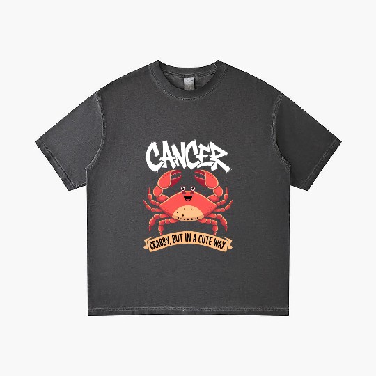 Crabby, But in a Cute Way Cancer Zodiac Sign Gradient T Shirts