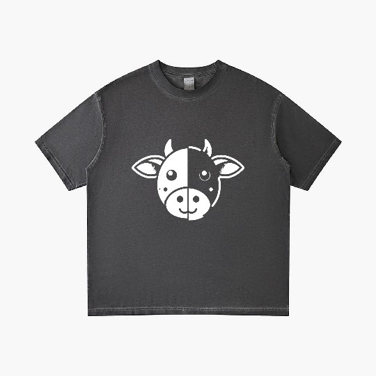 Cow face cute cows design farm animal art path10 Gradient T Shirts