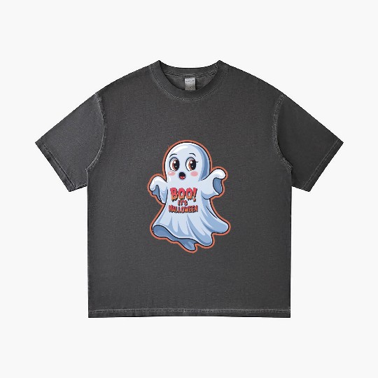 Scared Little Ghost Gradient T Shirts