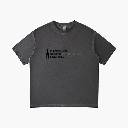 Crossing South Wine Food Travel Festival B1 Gradient T Shirts