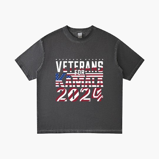Veterans for Kamala 2024 Patriotic Gradient T Shirts