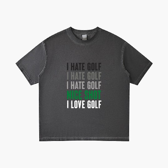 I Hate Golf Nice Shot I Love Golf Golf Player Golf Gradient T Shirts