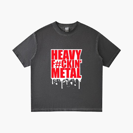 Heavy F#ckin' Metal Hard Rock Music Graffiti Spray Gradient T Shirts