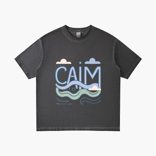 Calm: Peaceful and Minimalist Design Gradient T Shirts