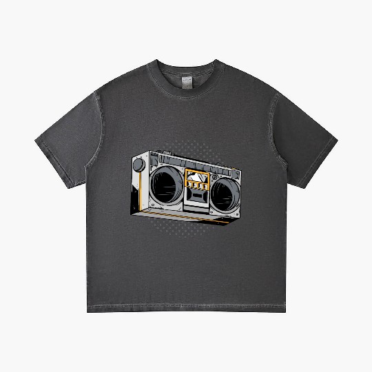 Retro Vintage 80s radio design Gradient T Shirts