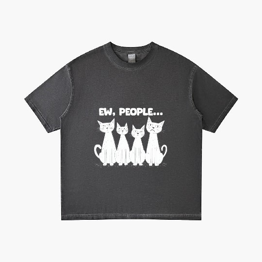 Ew, People (White Cats) Gradient T Shirts