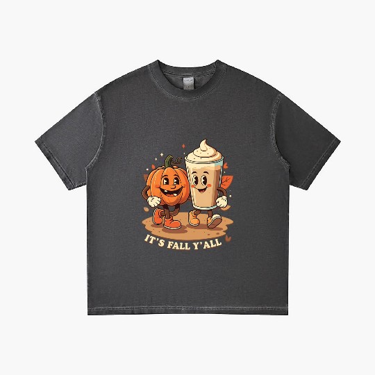 It's Fall Y'all Funny Pumpkin Spice Latte Gradient T Shirts