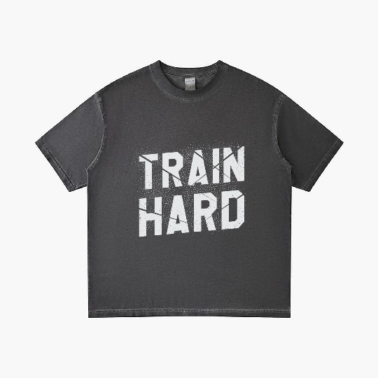 Train Hard Workout Motivation Saying For Gym Lover Gradient T Shirts