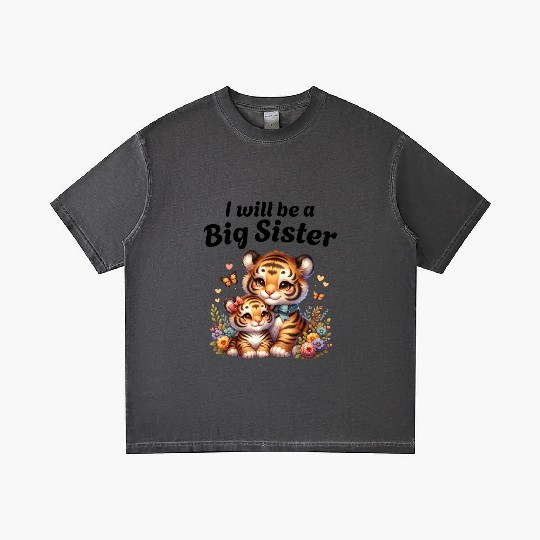 I'm Going To Be A Big Sister Sweet Tigers Gradient T Shirts